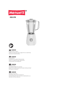 Handleiding Menuett 002-376 Blender