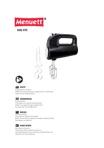 Handleiding Menuett 002-375 Handmixer