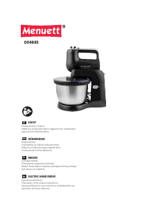 Handleiding Menuett 004-885 Handmixer