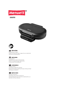 Manual Menuett 006-761 Waffle Maker