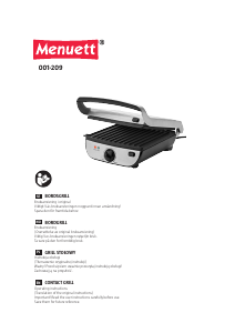 Handleiding Menuett 001-209 Contactgrill