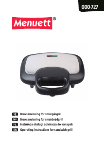 Handleiding Menuett 000-727 Contactgrill