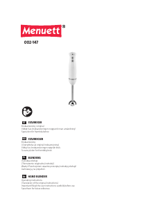 Manual Menuett 002-147 Hand Blender