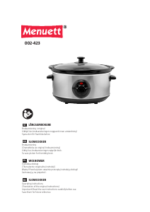 Manual Menuett 002-423 Slow Cooker