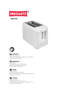 Manual Menuett 002-370 Toaster