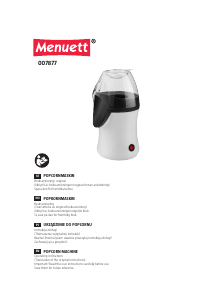 Handleiding Menuett 007-877 Popcornmachine