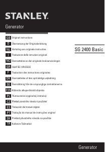 Bruksanvisning Stanley SIG 2400 Basic Generator
