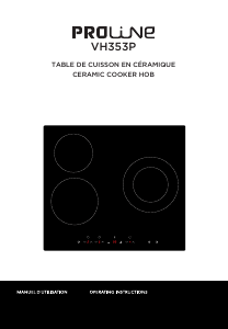 Mode d’emploi Proline VH353P Table de cuisson