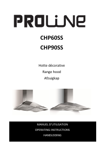 Mode d’emploi Proline CHP90SS Hotte aspirante
