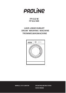 Mode d’emploi Proline FP 612 WE Lave-linge