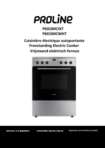 Mode d’emploi Proline P601IMCIXT Cuisinière