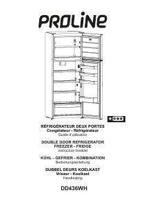 Mode d’emploi Proline DD436WH Réfrigérateur combiné