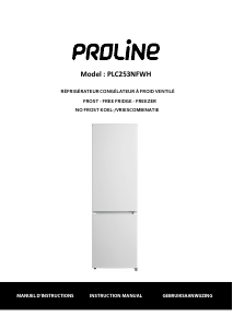 Mode d’emploi Proline PLC253NFWH Réfrigérateur combiné