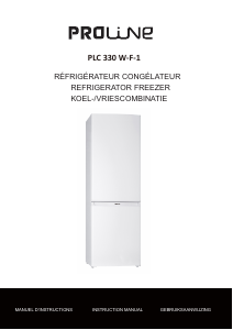 Mode d’emploi Proline PLC330W-F-1 Réfrigérateur combiné