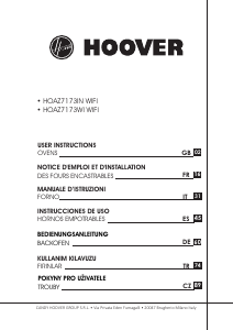 Kullanım kılavuzu Hoover HOAZ7173WI WIFI Fırın