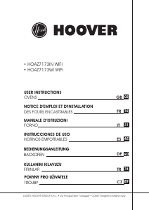 Kullanım kılavuzu Hoover HOAZ7173WIWF Fırın