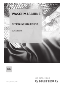 Bedienungsanleitung Grundig GWA 38431 S Waschmaschine