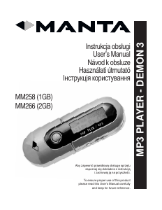Handleiding Manta MM258 Mp3 speler