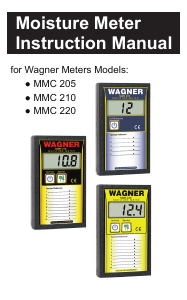 Manual Wagner MMC 220 Moisture Meter