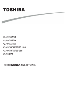 Bedienungsanleitung Toshiba 65U5863DA LED fernseher