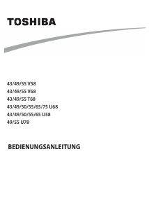 Bedienungsanleitung Toshiba 65U6863DA LED fernseher
