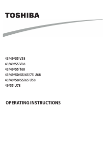 Handleiding Toshiba 55U6863DG LED televisie