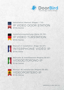 Handleiding DoorBird D101S Intercomsysteem