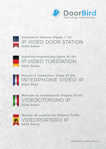 Handleiding DoorBird D204 Intercomsysteem