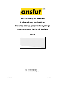 Bruksanvisning Anslut 411-126 Värmefläkt