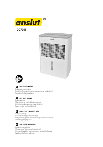 Manual Anslut 007-015 Dehumidifier