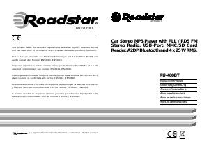 Manual Roadstar RU-400BT Car Radio