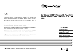 Manual de uso Roadstar CD-810UMP Radio para coche