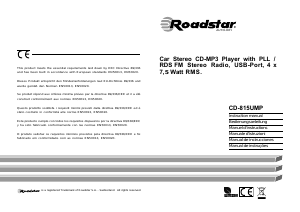 Manual de uso Roadstar CD-815UMP Radio para coche