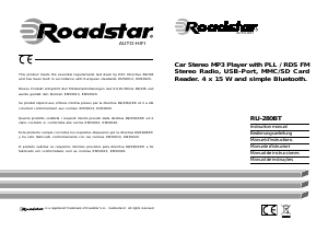 Manual de uso Roadstar RU-280BT Radio para coche