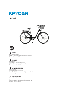 Bruksanvisning Kayoba 005-018 Elektrisk sykkel