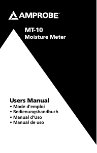 Manual Amprobe MT-10 Moisture Meter