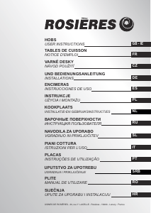 Manuale Rosières RGV 63 WFM PN Piano cottura