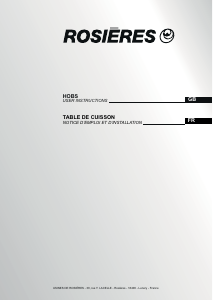 Bedienungsanleitung Rosières RH 64 DBCP/1 Kochfeld