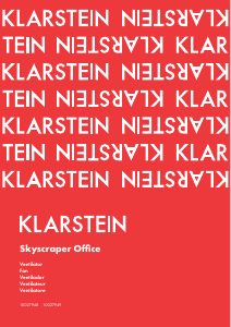 Manual de uso Klarstein 10027948 Skyscraper Office Ventilador