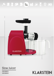 Manual Klarstein 10028001 Juicer