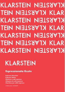 Handleiding Klarstein 10033209 Espessionata Gusto Espresso-apparaat