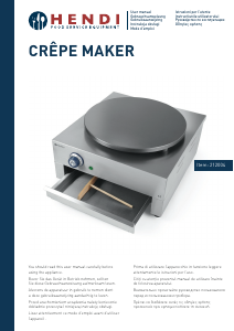 Handleiding Hendi 212004 Crepemaker