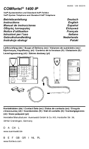 Manual de uso Auerswald COMfortel 1400 Teléfono IP