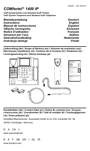 Bedienungsanleitung Auerswald COMfortel 1400 IP-telefon