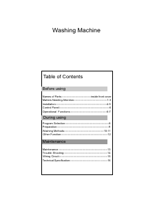 Manual Jocel JLR0602 Washing Machine