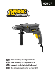 Bruksanvisning Meec Tools 000-137 Borhammer