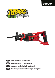 Instrukcja Meec Tools 000-707 Piła szablasta