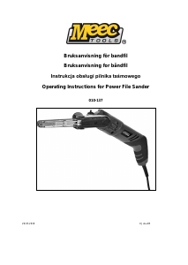 Handleiding Meec Tools 010-137 Bandschuurmachine