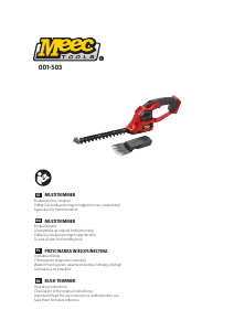 Bruksanvisning Meec Tools 001-503 Häcksax