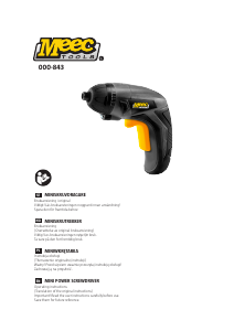 Manual Meec Tools 000-843 Screw Driver